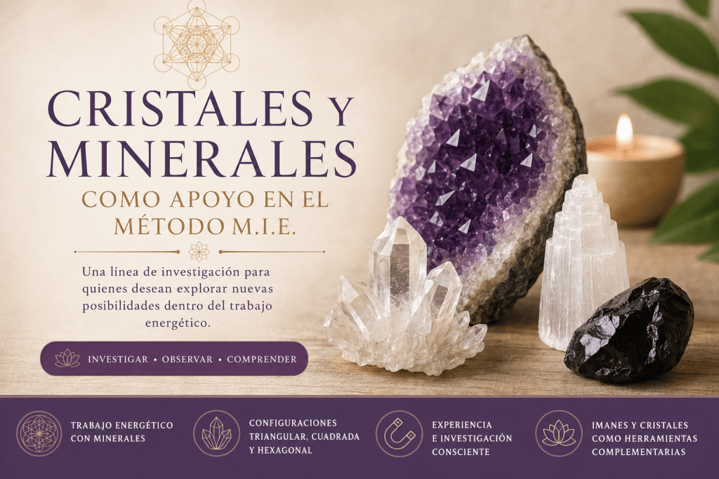 Piedras y cristales en el Método M.I.E.